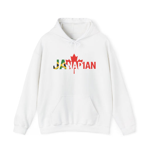 JAnadian Hoodie, Jamaican Heritage Hoodie, Adult Unisex Hoodie