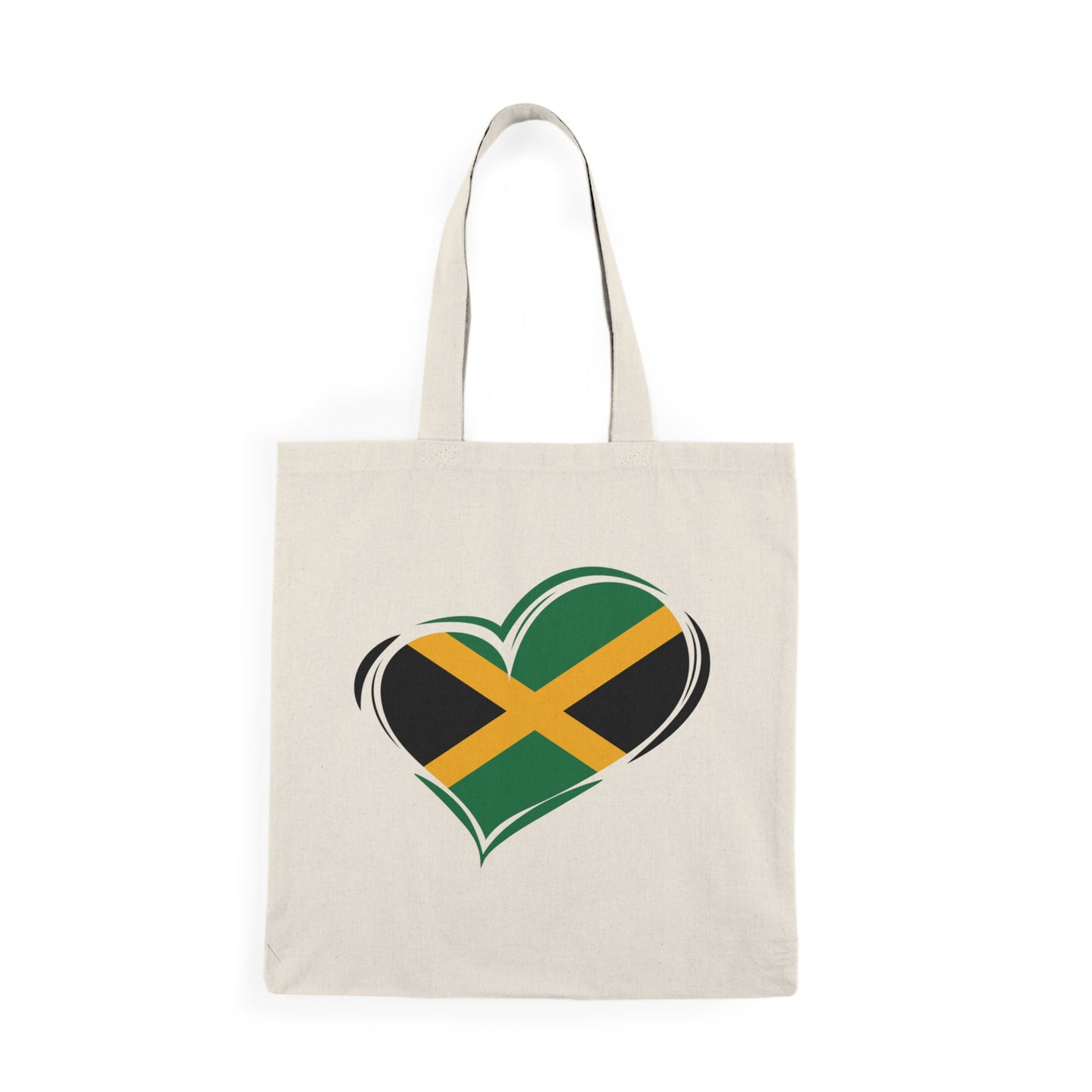 Jamaican Pride Natural Tote Bag, Jamaican Tote Bag, Reusable Bag, Grocery Tote, Shopping Bag, Beach Bag