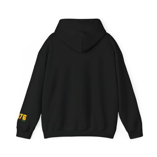 Jamaican Black 876 Hoodie, Jamaican Adult Unisex Heavy Blend Sweater