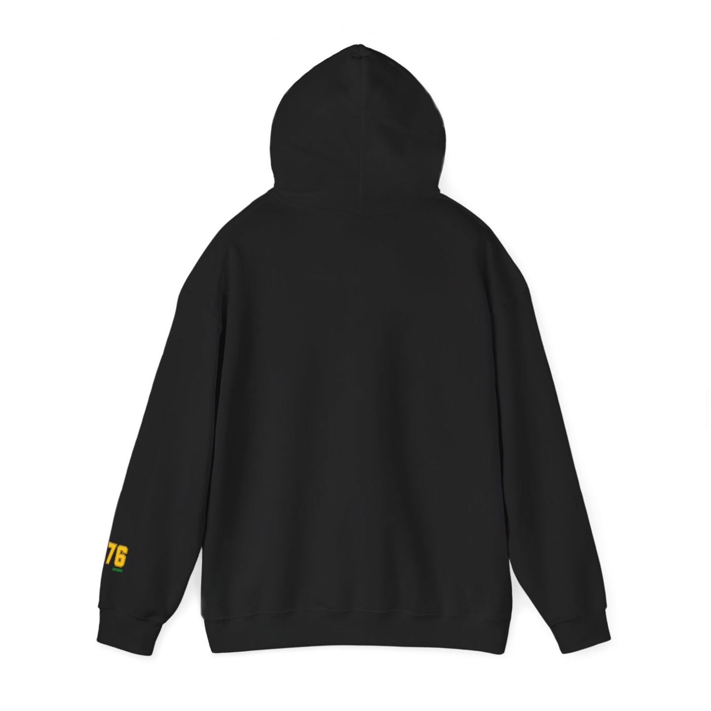 Jamaican Black 876 Hoodie, Jamaican Adult Unisex Heavy Blend Sweater