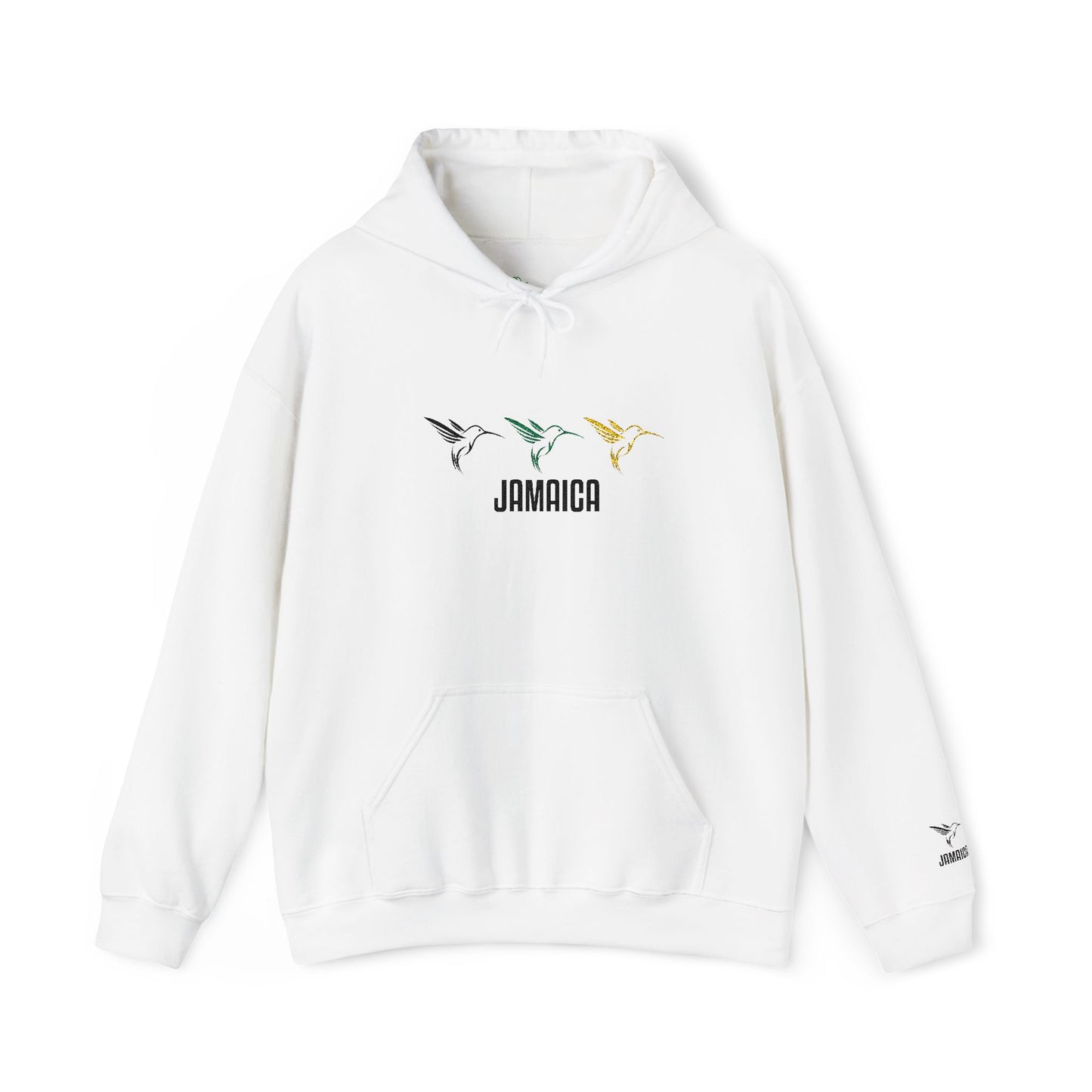 Jamaican Hoodie, Embroidered Hoodie, Unisex Adult Heavy Blend Hooded Sweatshirt