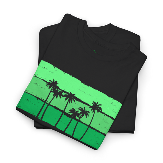 Palm Tree Jamaican Graphic T-Shirt, Adult Unisex Cotton T-shirt