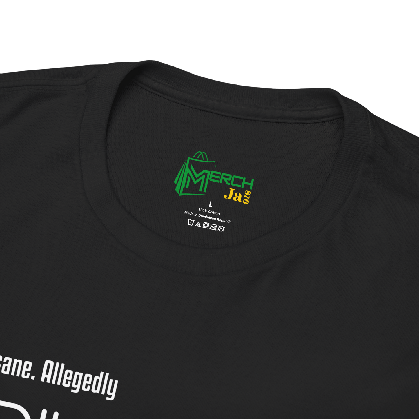 “Legally Sane. Allegedly Brilliant" Graphic Tee, Unisex Adult T-shirt