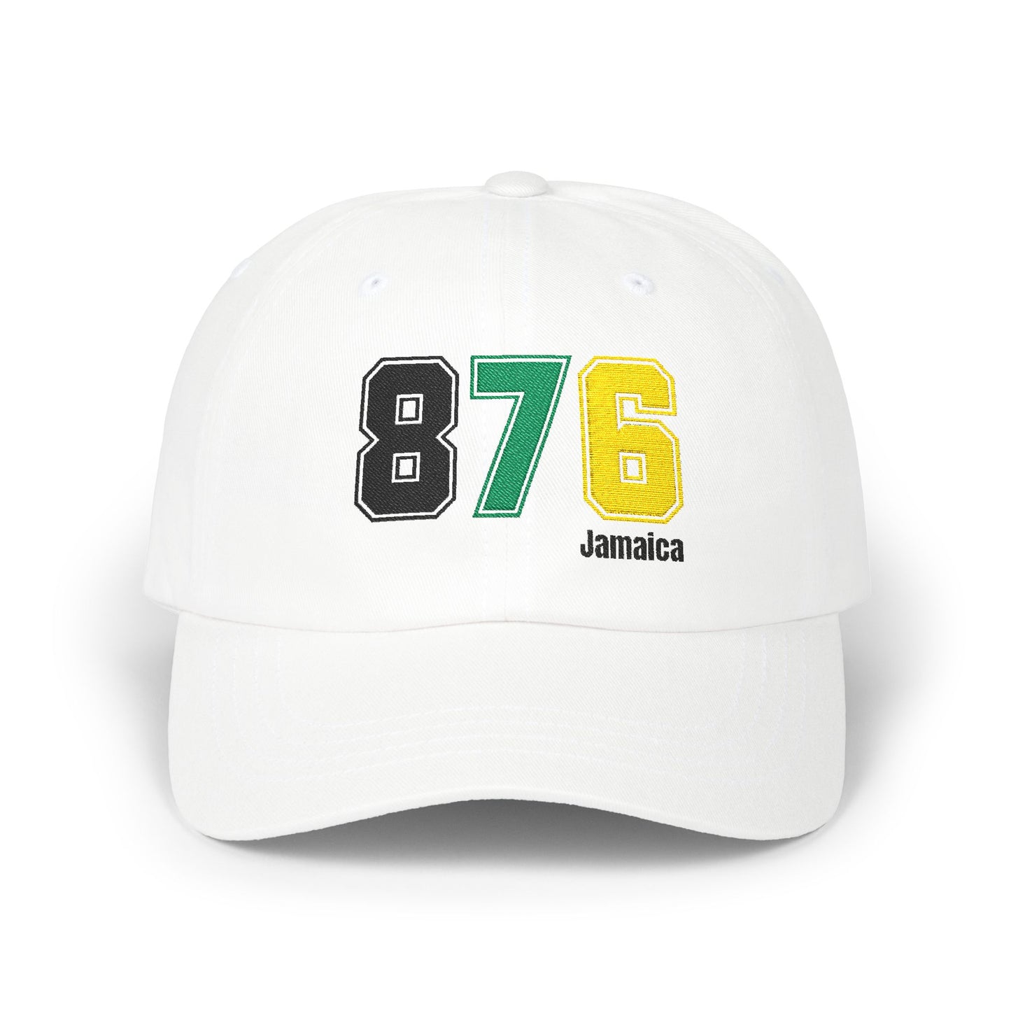 Jamaica 876 Embroidered Cap, Jamaican Adult Cap