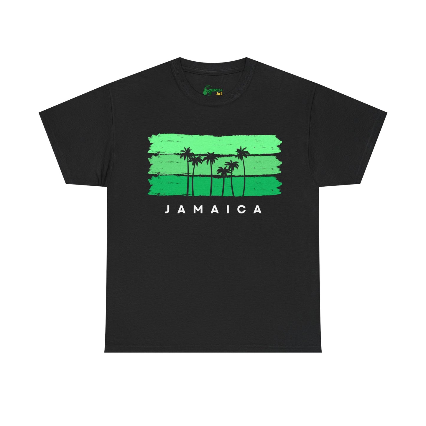 Palm Tree Jamaican Graphic T-Shirt, Adult Unisex Cotton T-shirt