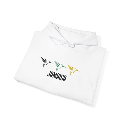 Jamaican Hoodie, Embroidered Hoodie, Unisex Adult Heavy Blend Hooded Sweatshirt