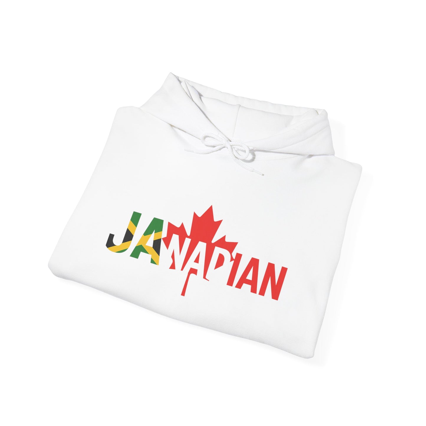 JAnadian Hoodie, Jamaican Heritage Hoodie, Adult Unisex Hoodie