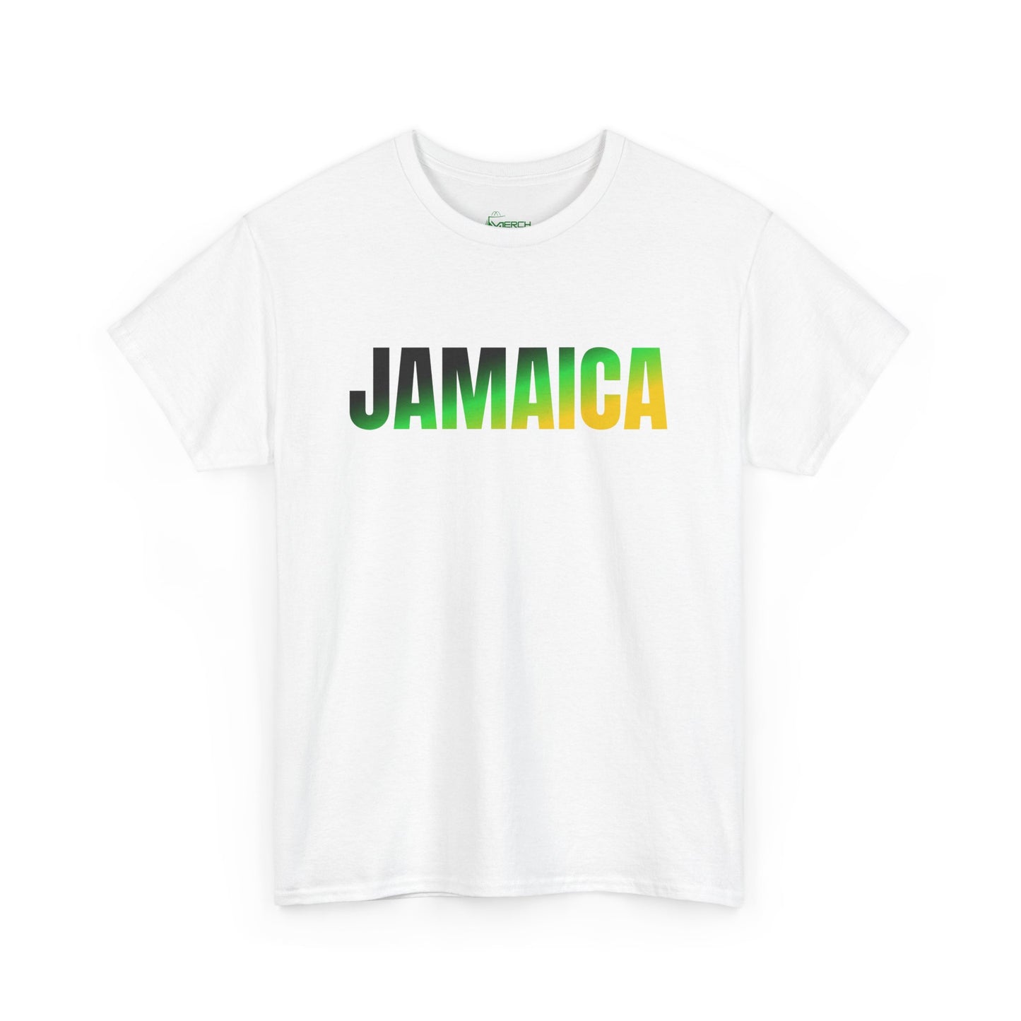 Ombre Black, Green and Gold Jamaica T-shirt, Unisex Cotton Tee, Casual Summer Shirt, Jamaican Apparel