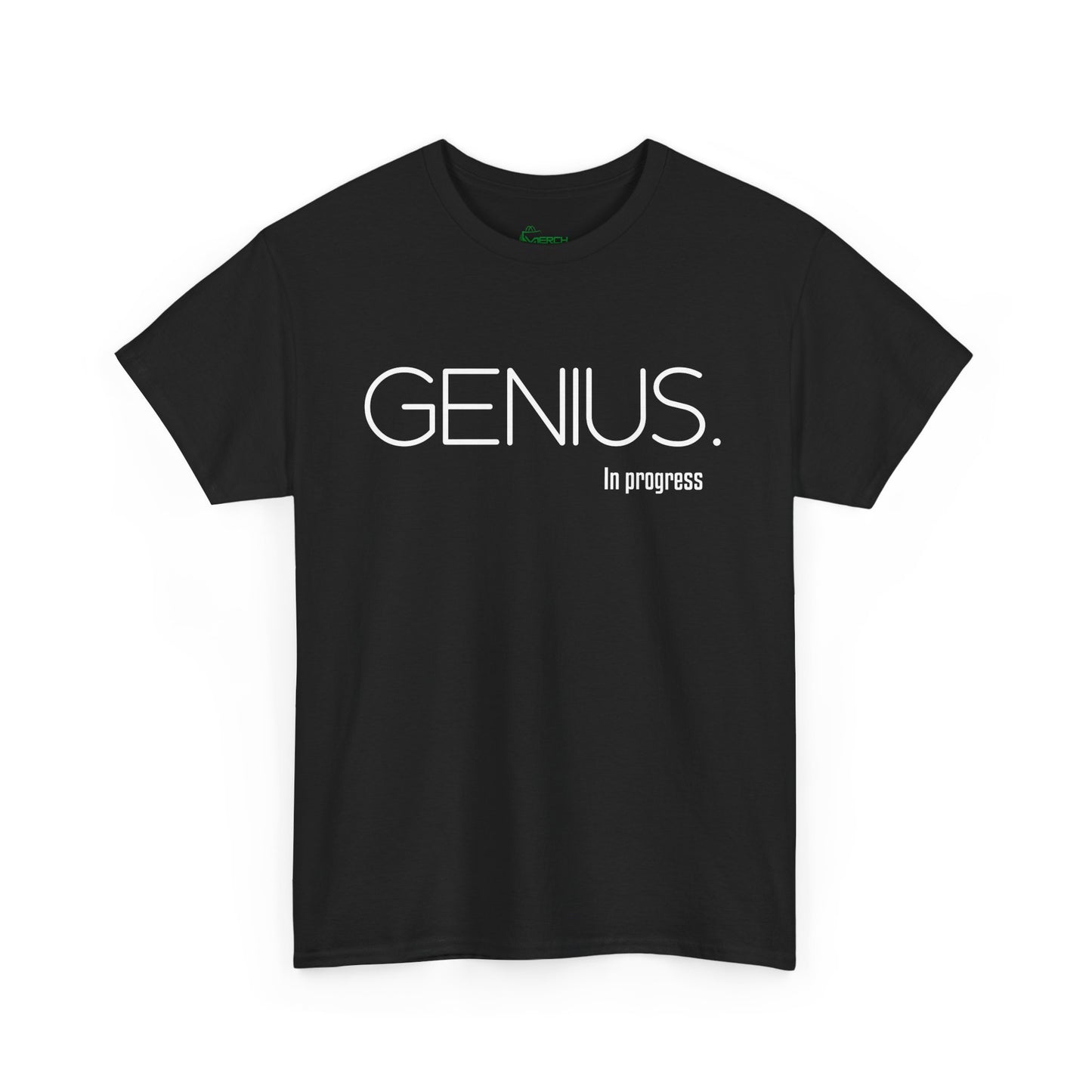 "Genius in Progress" Graphic T-shirt, Unisex Adult Graphic T-shirt