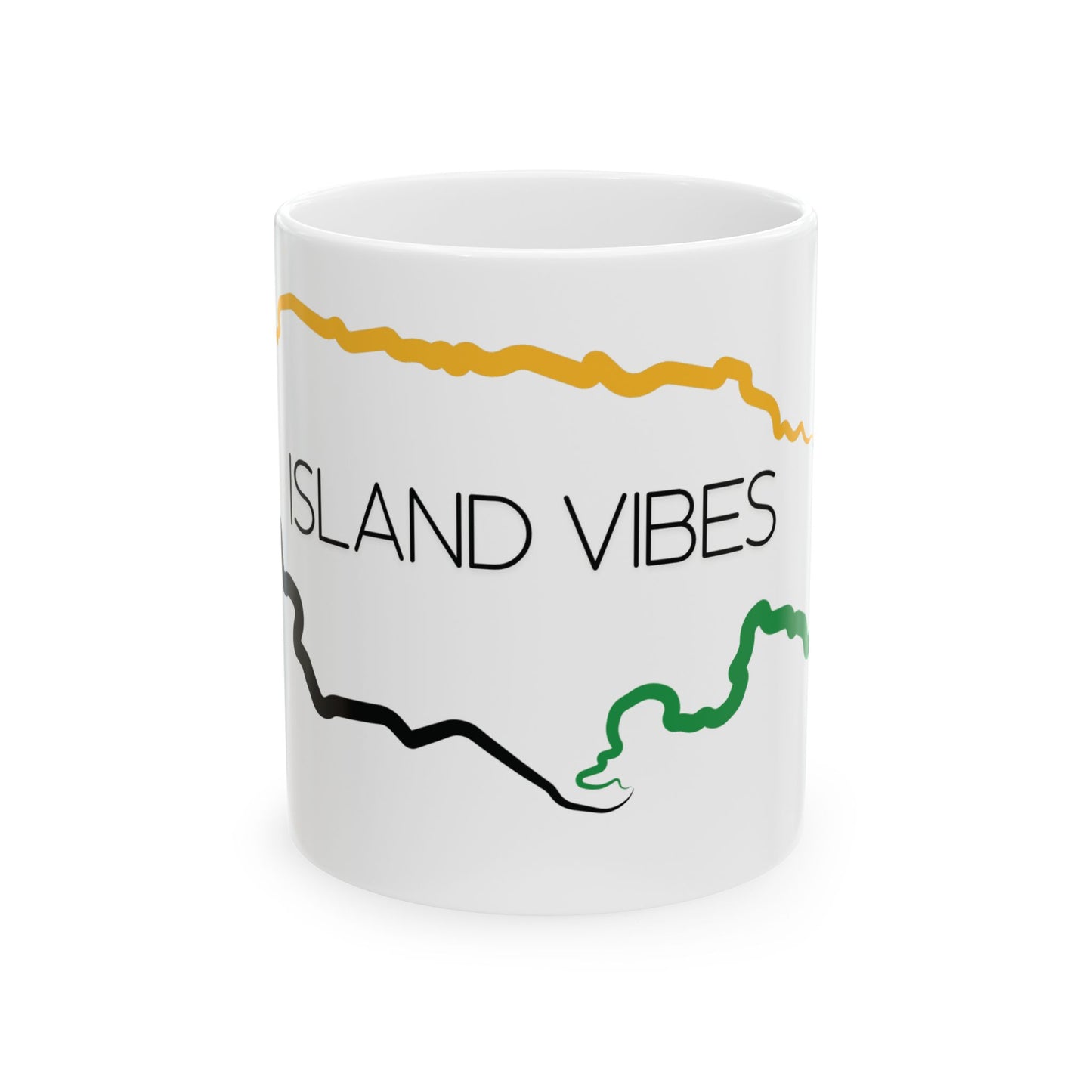 Island Vibes Ceramic Mug, Jamaican coffee mug, Jamaican tea cup