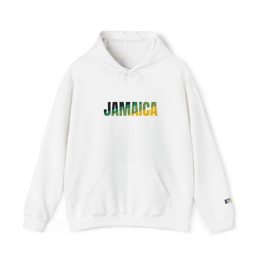 Jamaica Embroidered Hoodie, Unisex  Heavy Blend Hooded Sweatshirt, Jamaican Hoodie