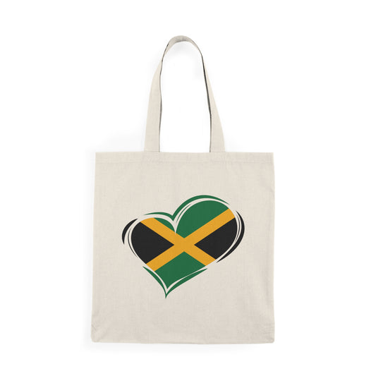 Jamaican Pride Natural Tote Bag, Jamaican Tote Bag, Reusable Bag, Grocery Tote, Shopping Bag, Beach Bag