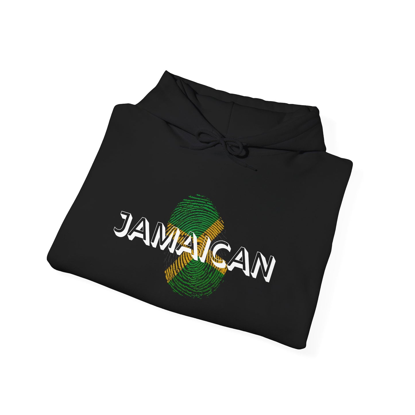 Jamaican DNA Hoodie, Jamaican Fingerprint Hoodie, Adult Unisex Hoodie