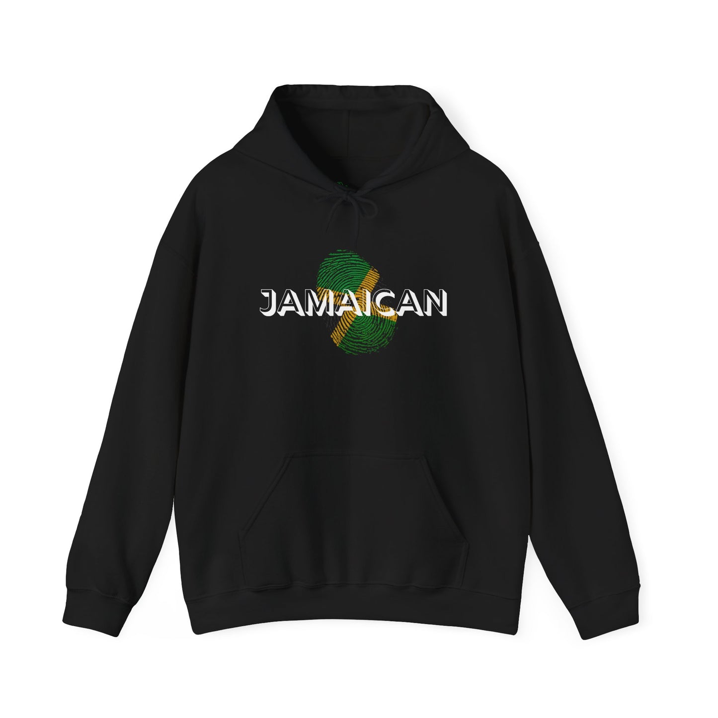 Jamaican DNA Hoodie, Jamaican Fingerprint Hoodie, Adult Unisex Hoodie